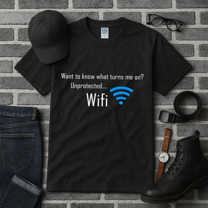 Wifi - Turns Me On Funny Tall T-Shirt
