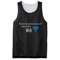 Wifi - Turns Me On Funny Mesh Reversible Basketball Jersey Tank