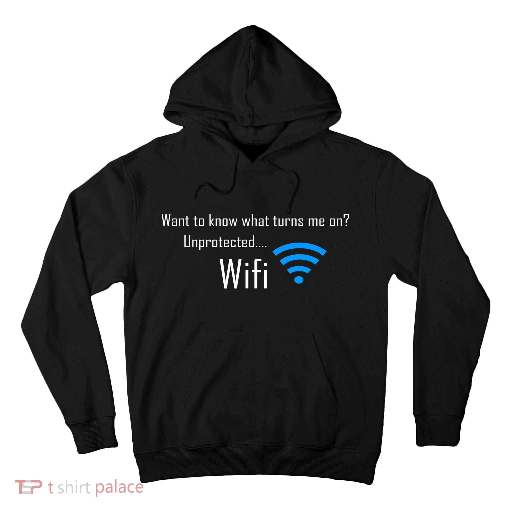 Wifi - Turns Me On Funny Tall Hoodie