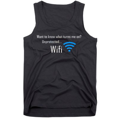 Wifi - Turns Me On Funny Tank Top