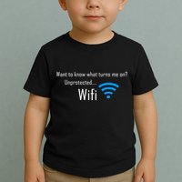 Wifi - Turns Me On Funny Toddler T-Shirt