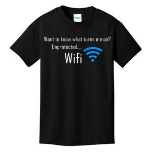 Wifi - Turns Me On Funny Kids T-Shirt