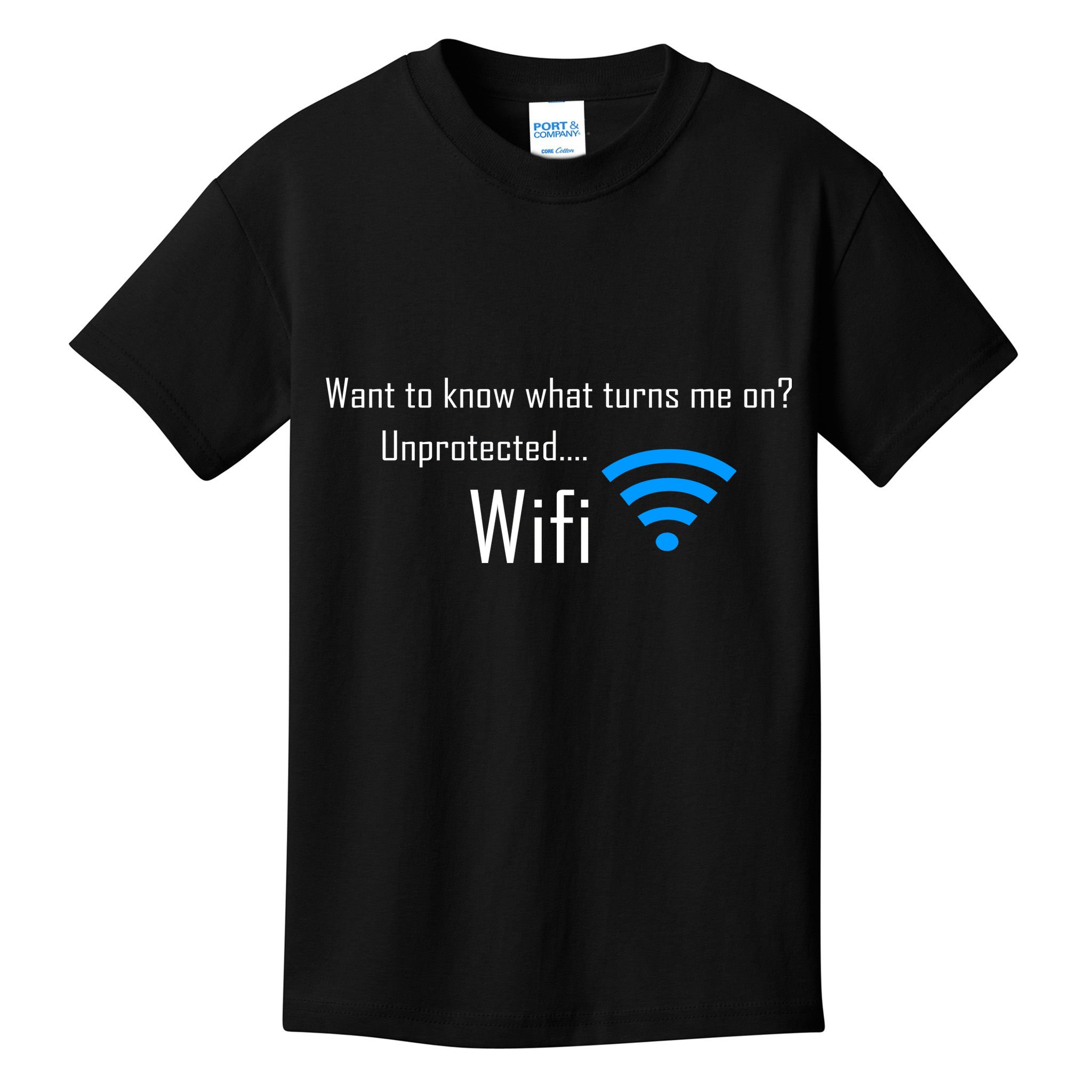 Wifi - Turns Me On Funny Kids T-Shirt