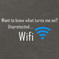 Wifi - Turns Me On Funny Cotton Canvas Backpack