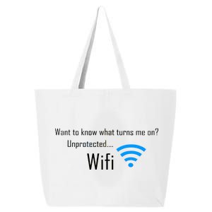 Wifi - Turns Me On Funny 25L Jumbo Tote