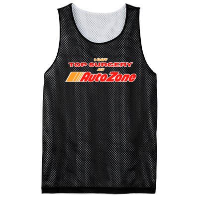 Worstshirts I Got Top Surgery At Autozone Mesh Reversible Basketball Jersey Tank