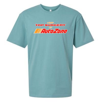 Worstshirts I Got Top Surgery At Autozone Sueded Cloud Jersey T-Shirt