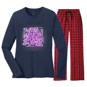 When I’M Gone Katy Perry And Alesso Women's Long Sleeve Flannel Pajama Set 