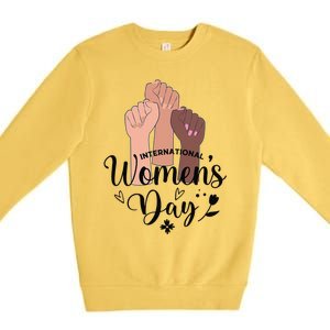 Womens IWD Gender Equality Break The Bias, International Womens Day Premium Crewneck Sweatshirt