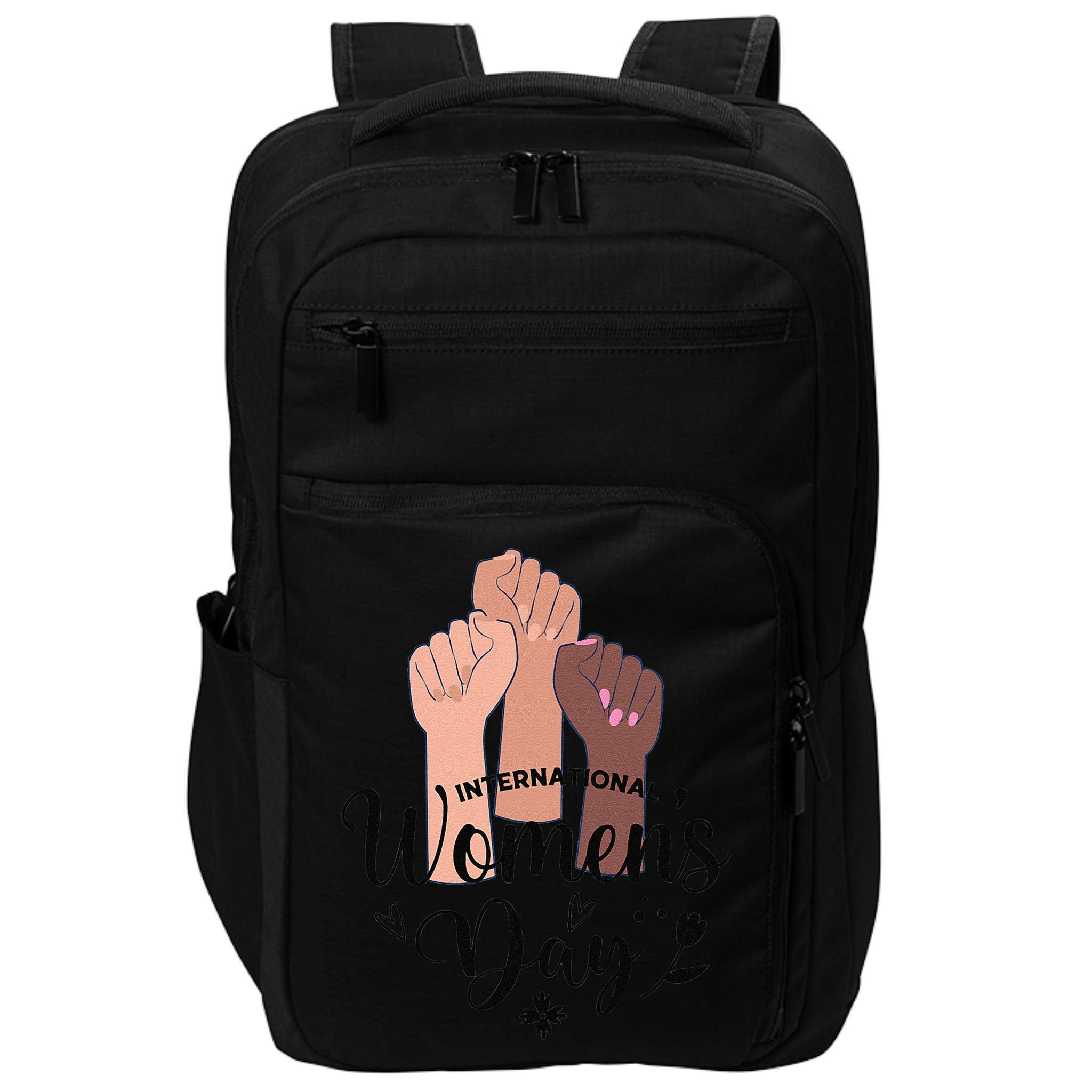 Womens IWD Gender Equality Break The Bias, International Womens Day Impact Tech Backpack