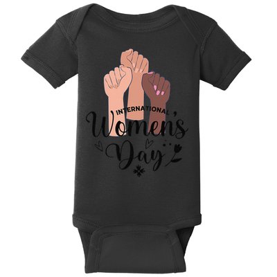 Womens IWD Gender Equality Break The Bias, International Womens Day Baby Bodysuit