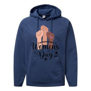 Womens IWD Gender Equality Break The Bias, International Womens Day Performance Fleece Hoodie