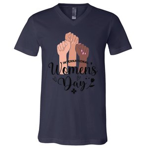 Womens IWD Gender Equality Break The Bias, International Womens Day V-Neck T-Shirt