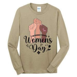 Womens IWD Gender Equality Break The Bias, International Womens Day Tall Long Sleeve T-Shirt