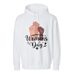 Womens IWD Gender Equality Break The Bias, International Womens Day Garment-Dyed Fleece Hoodie