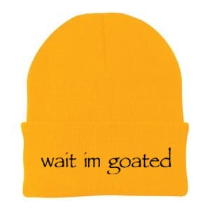 Wait I’m Goated Funny For Men Women Knit Cap Winter Beanie