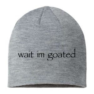 Wait I’m Goated Funny For Men Women Sustainable Beanie