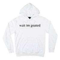 Wait Im Goated Funny Meme Hoodie