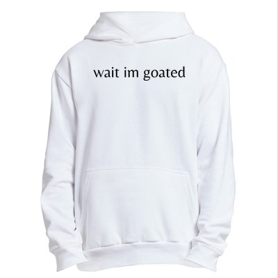 Wait Im Goated Funny Meme Urban Pullover Hoodie