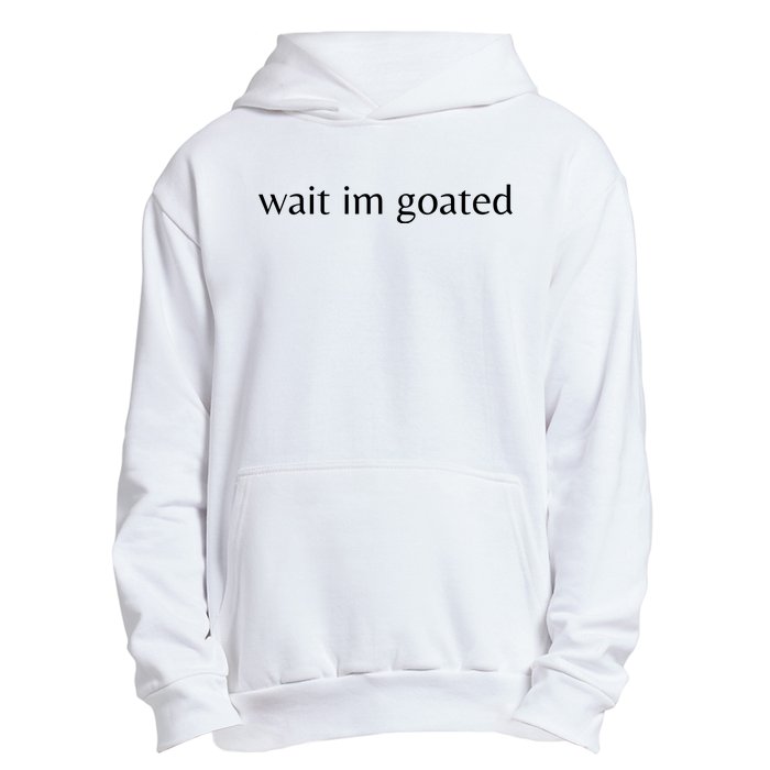 Wait Im Goated Funny Meme Urban Pullover Hoodie