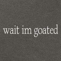 Wait I’m Goated Funny Tee Cotton Canvas Backpack