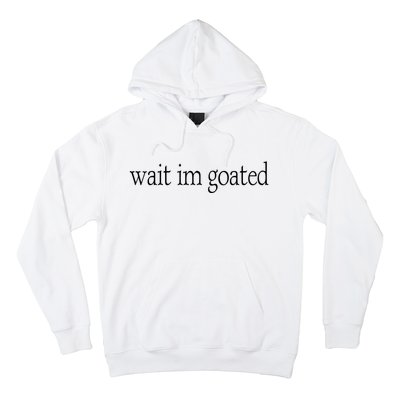 Wait I’m Goated Funny Tee Hoodie