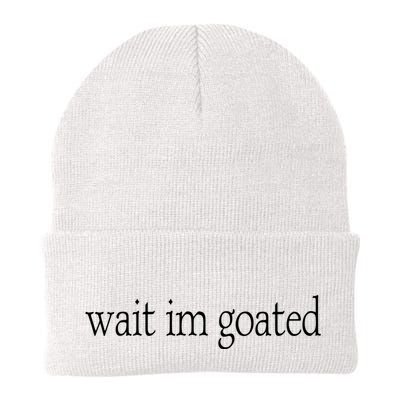 Wait I’m Goated Funny Tee Beanie