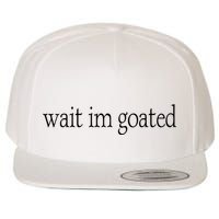 Wait I’m Goated Funny Tee Wool Snapback Cap