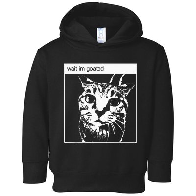 Wait IM Goated Funny Meme Toddler Hoodie