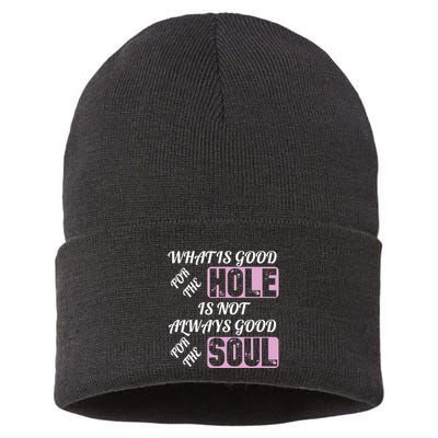 What Is Good For The Hole Is Not Always Good For The Soul Sustainable Knit Beanie