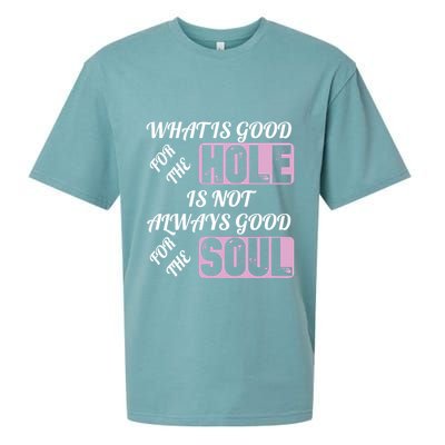 What Is Good For The Hole Is Not Always Good For The Soul Sueded Cloud Jersey T-Shirt