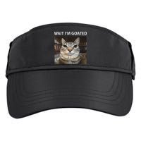 Wait IM Goated Silly Cat Meme Adult Drive Performance Visor