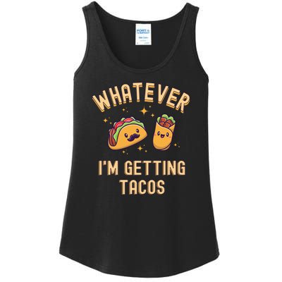 Whatever I'm Getting Tacos Ladies Essential Tank