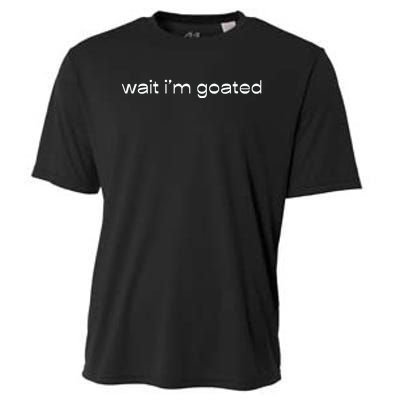 Wait IM Goated Funny Meme Cooling Performance Crew T-Shirt