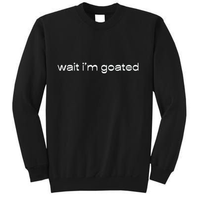 Wait IM Goated Funny Meme Sweatshirt