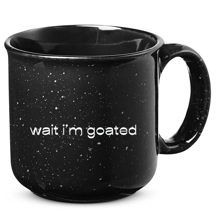Wait IM Goated Funny Meme 15oz Campfire Ceramic Mug