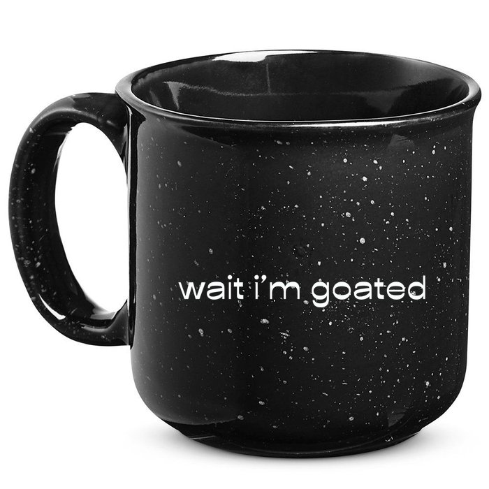 Wait IM Goated Funny Meme 15oz Campfire Ceramic Mug