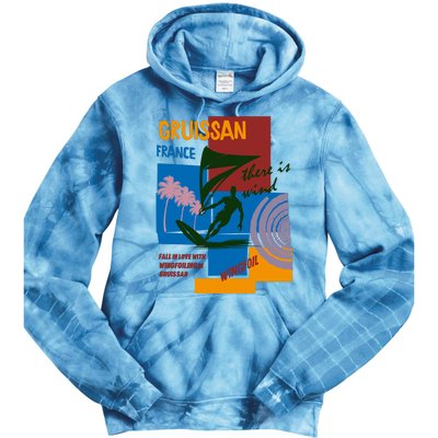 Wingfoil In Gruissan France Tie Dye Hoodie