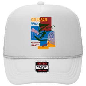 Wingfoil In Gruissan France High Crown Mesh Back Trucker Hat