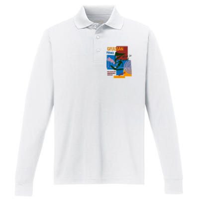 Wingfoil In Gruissan France Performance Long Sleeve Polo