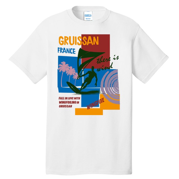 Wingfoil In Gruissan France Tall T-Shirt