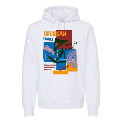 Wingfoil In Gruissan France Premium Hoodie