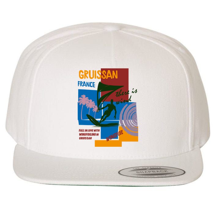 Wingfoil In Gruissan France Wool Snapback Cap