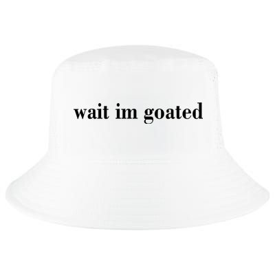Wait Im Goated Funny Meme Cool Comfort Performance Bucket Hat