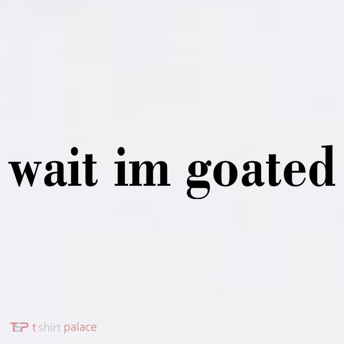 Wait Im Goated Funny Meme Tall T-Shirt