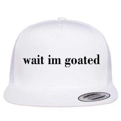 Wait Im Goated Funny Meme Flatbill Hat