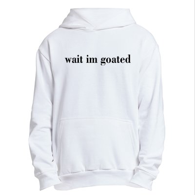 Wait Im Goated Funny Meme Urban Pullover Hoodie