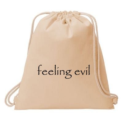 Wait IM Goated Funny Meme Feeling Evil Drawstring Bag