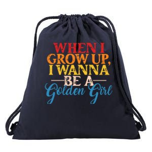 When I Grow Up I Wanna Be A Golden Gift Drawstring Bag