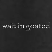 Wait Im Goated Funny Golf Towel